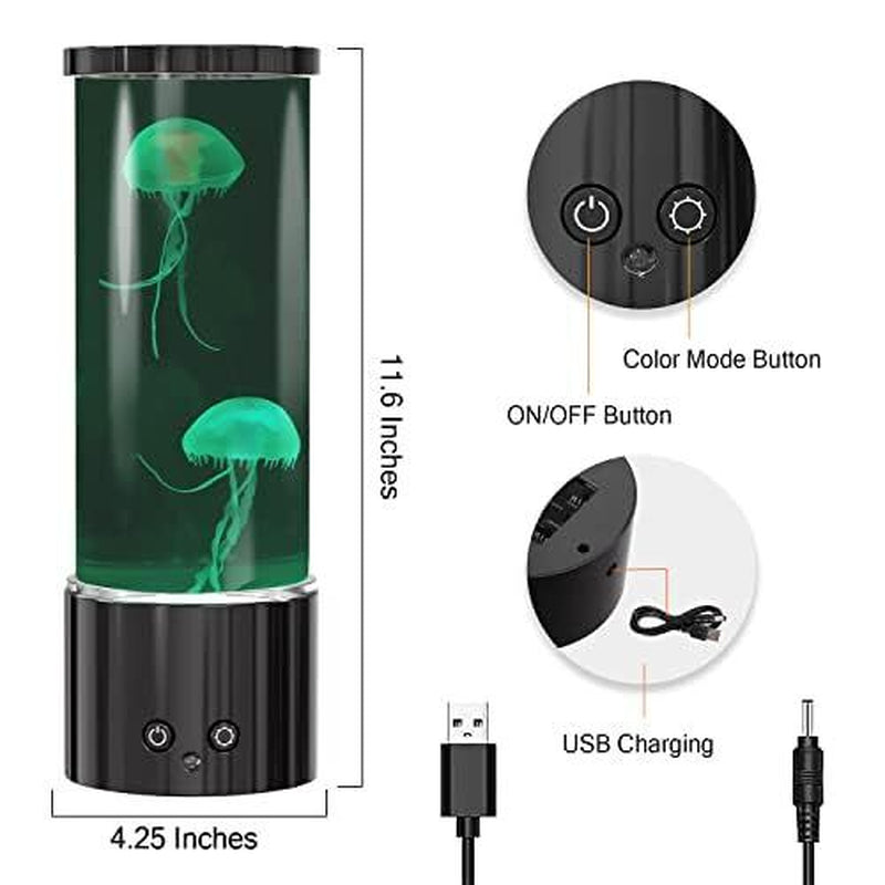 Lámpara De Medusas Lámpara De Mesa Con Luz Nocturna Que Cambia De Color
