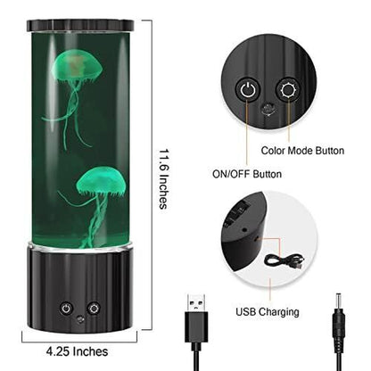 Lámpara De Medusas Lámpara De Mesa Con Luz Nocturna Que Cambia De Color