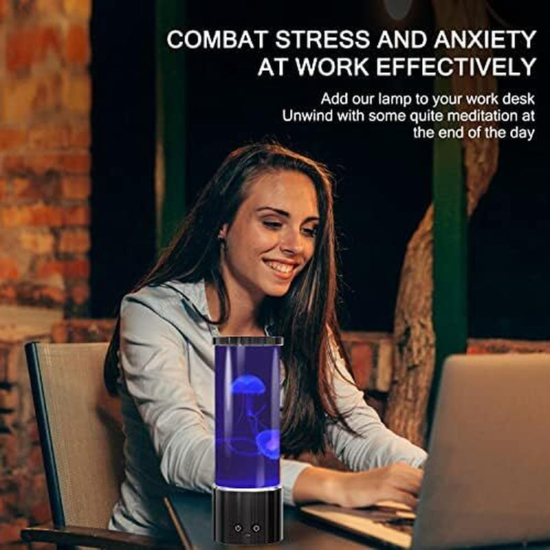 Lámpara De Medusas Lámpara De Mesa Con Luz Nocturna Que Cambia De Color